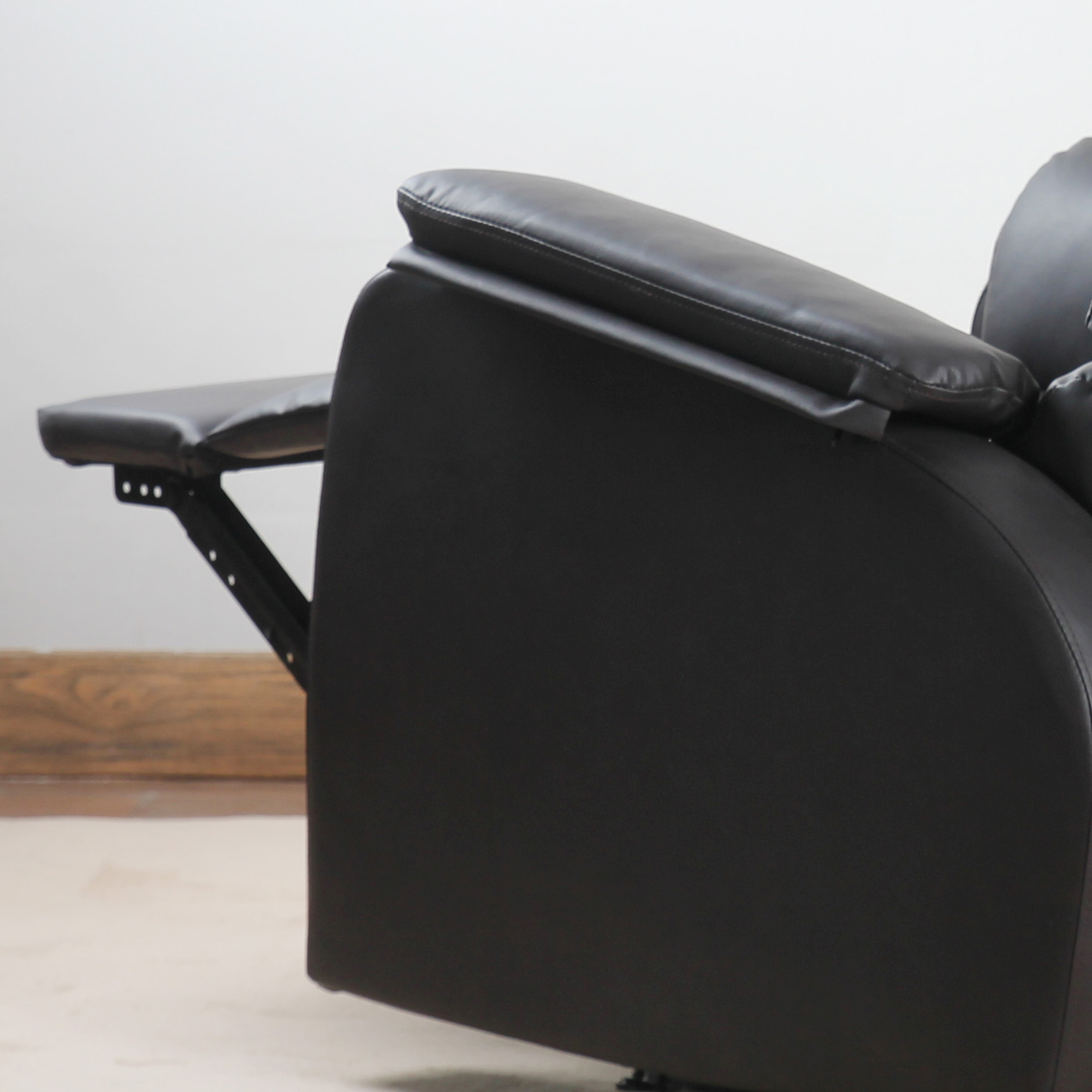 Relaxsessel Fernsehsessel Couch-Sessel Liegesessel Winkelschreibtisch mit CPU-Ständer verstellbar ergonomisch Kunstleder Stahl Braun 75 x 92 x 99 cm