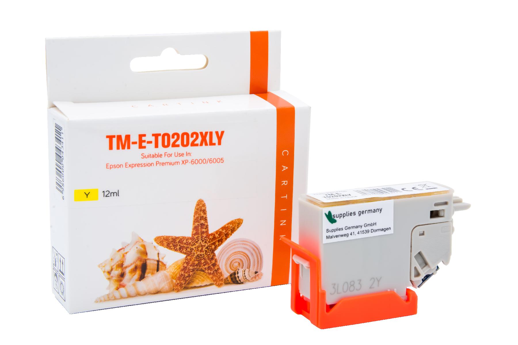 T0202XLY alternativ Seestern Tinte yellow für E / C13T02H44010 / 12