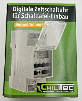 digitale Wochen-Zeitschaltuhr für, Schalttafel-Einbau, 230V, mit Bluetooth