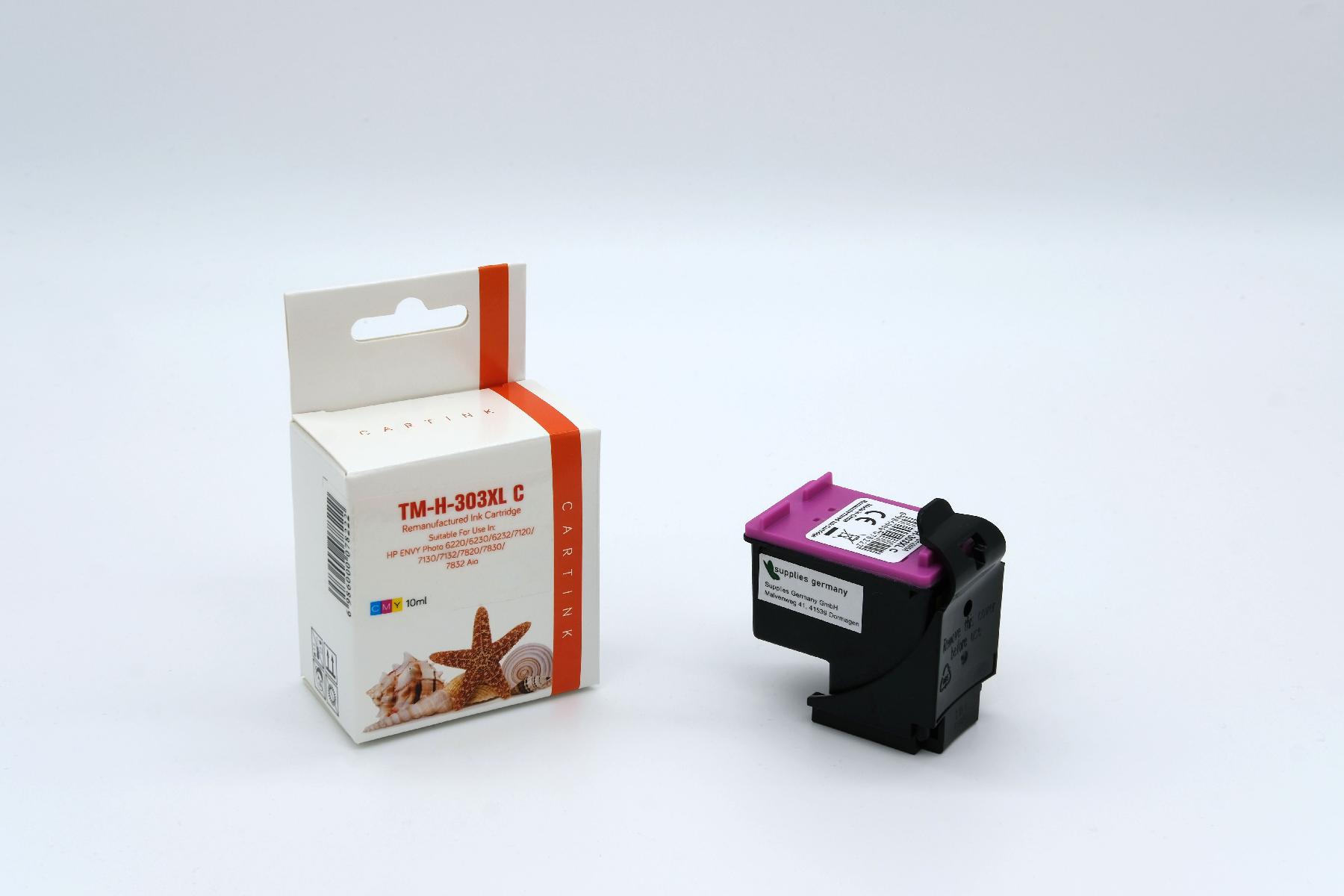 303XLC Refill Tinte Color für HP / T6N03AE / 18
