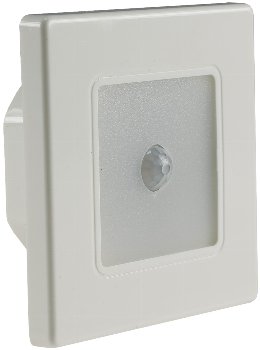 LED Wand-Einbauleuchte "EBL 86 PIR" / 3000k, warmweiß, Rahmen cremeweiß