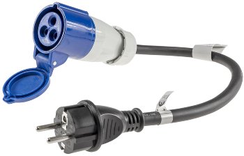 CEE auf Schutzkontakt-Stecker 0,35m, 230V, Adapter für Wohnwagen, Camping CEE auf Schutzkontakt-Stecker 0,35m, 230V, Adapter für Wohnwagen, Camping