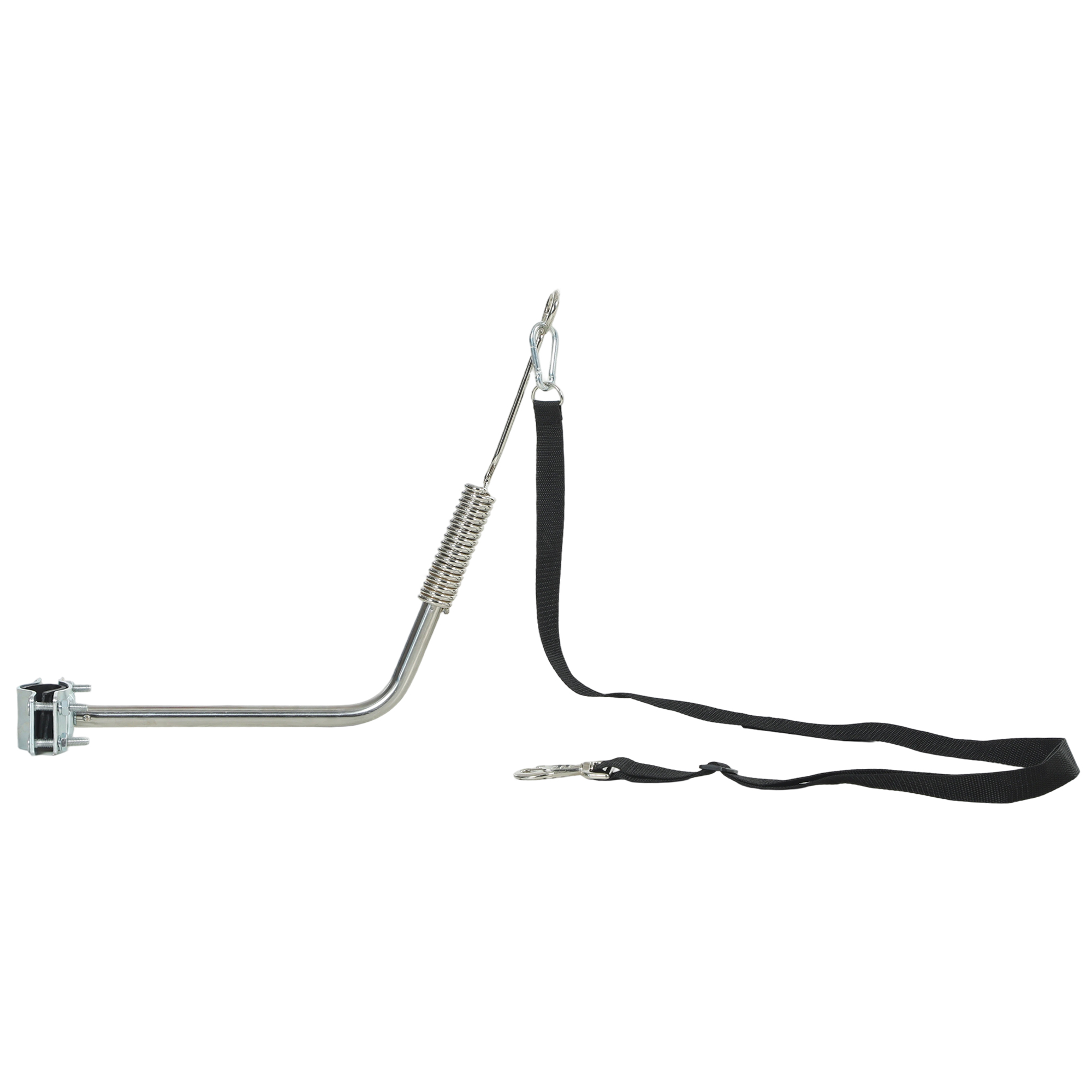 Fahrradleine für Hunde mit Stoßdämpfern verstellbar Gurt abnehmbar Schnellverschluss für Training Joggen Silber+Schwarz