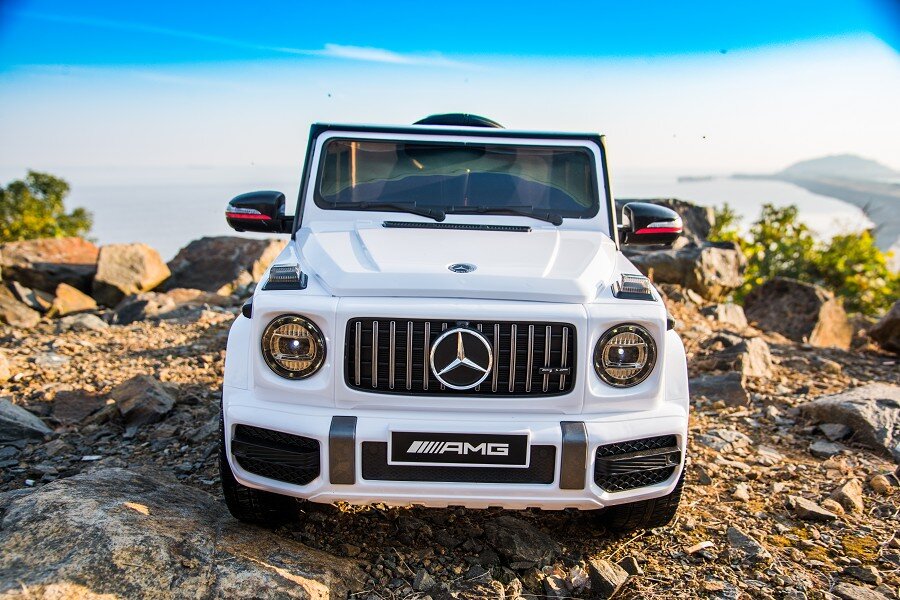 Kinderfahrzeug Mercedes G63 AMG - weiß
