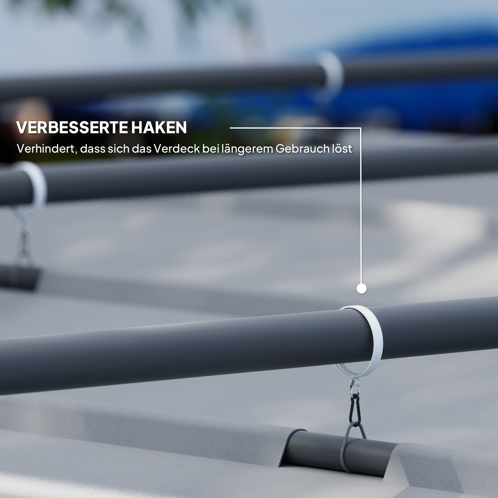 3 x 3 m Garten-Pergola mit einziehbarem Dach, Pavillon, Baldachin für Schatten, UPF30+, Grau