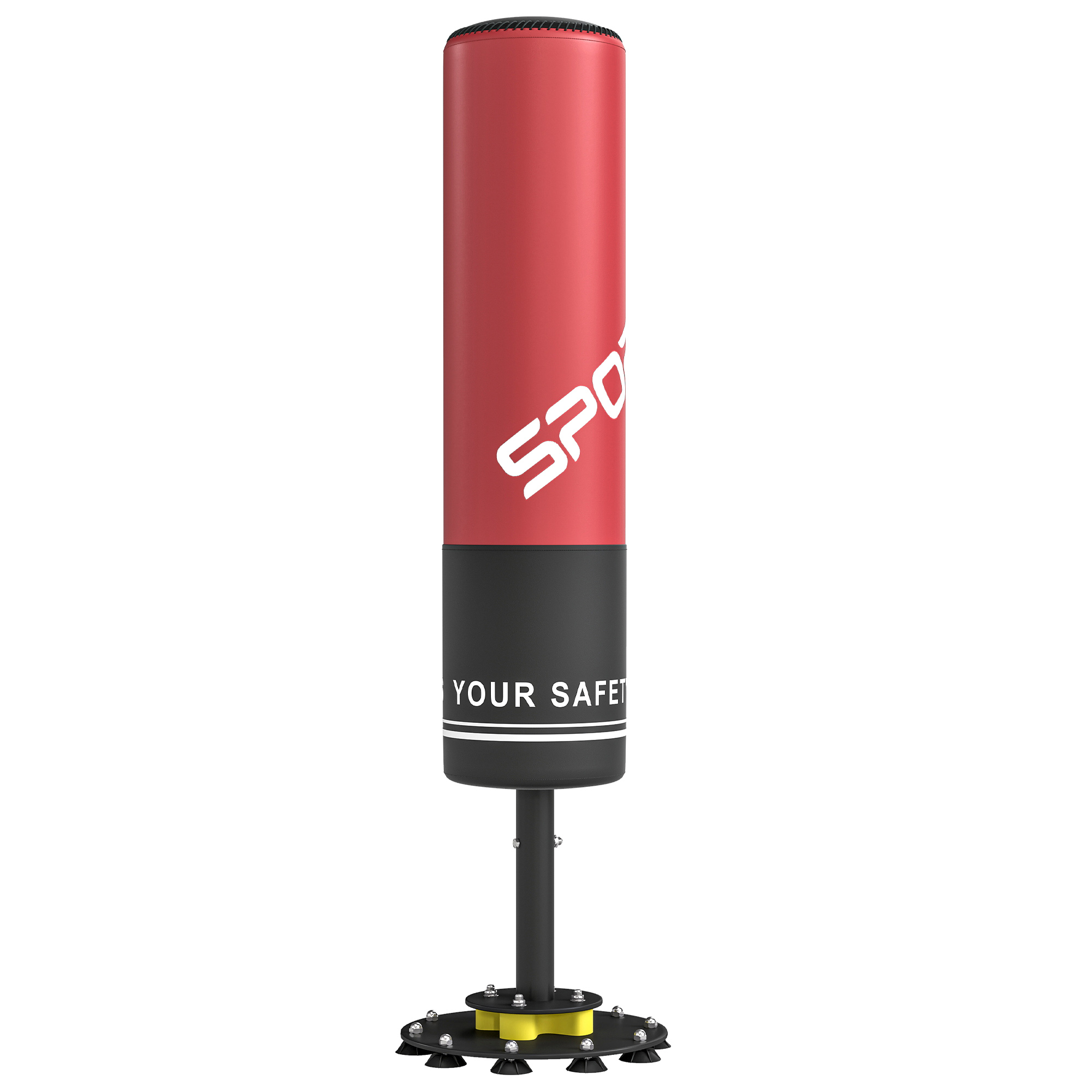 Boxsack freistehend 135 cm Standboxsack 10 Saugnäpfen und Stoßdämpfer für Erwachsene Jugendliche