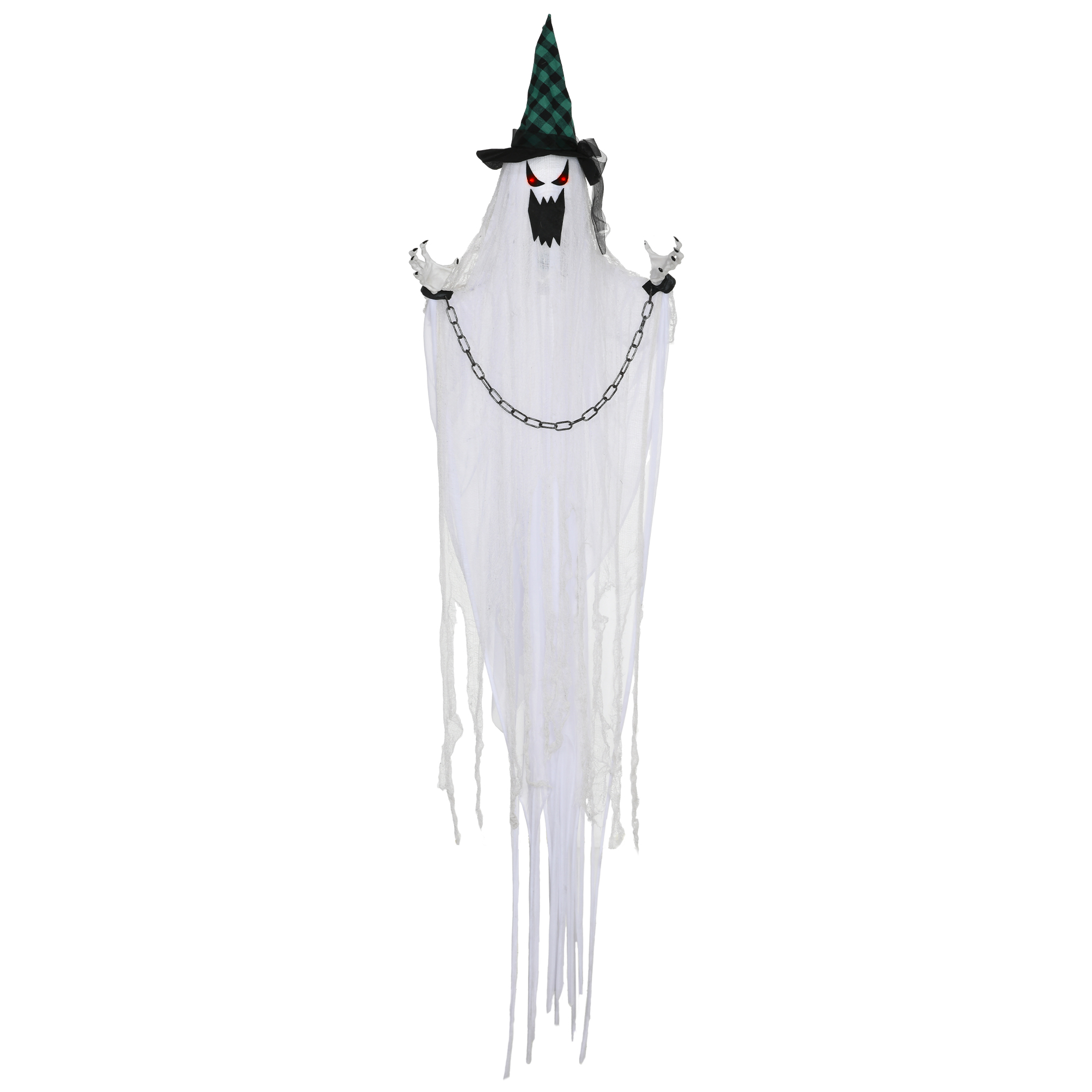 Geister-Dekoration für Halloween, Grusel-Heulen und Bewegung, batteriebetrieben