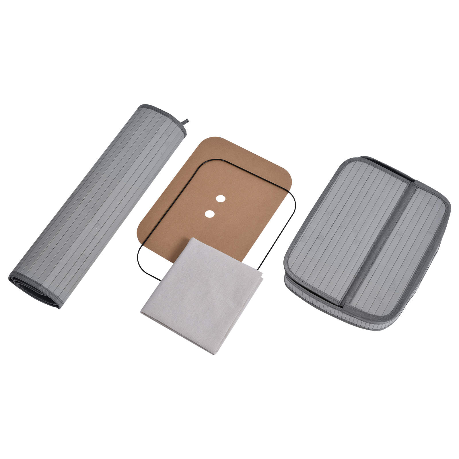 Wäschekorb, 70 L Wäschesammler mit Deckel, herausnehmbarer Innenfutter, Wäschebox für Badezimmer, 40 x 30 x 60 cm, Grau