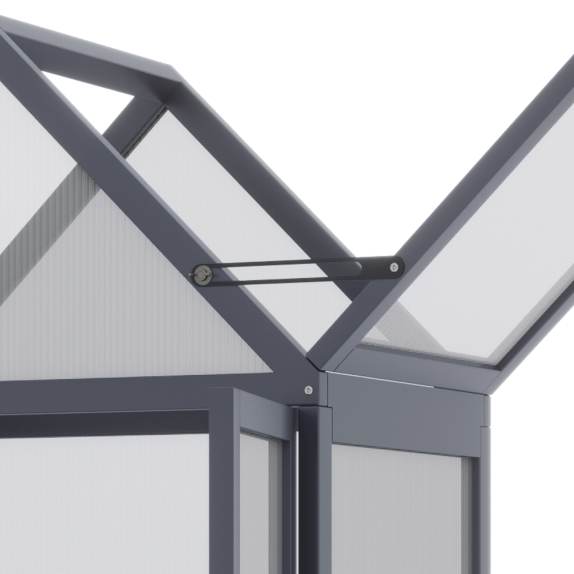 Frühbeet Mini Gewächshaus 3 Ebenen Treibhaus Pflanzenbeet mit aufklappbarem Dach Doppeltüren aus Holz Polycarbonat wetterfest Natur 70,5 x 42 x 132 cm