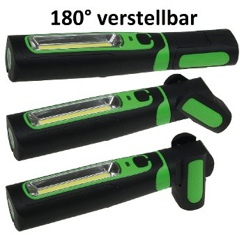 LED Stableuchte mit Akku "FlexiLED 300" / LiIon Akku, Magnethalter, 3W, 270lm,IP44
