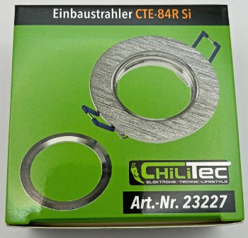 Einbaustrahler "CTE-84R"  Rund Ø84mm / Einbau Ø68mm, schwenkbar, Clip Ring