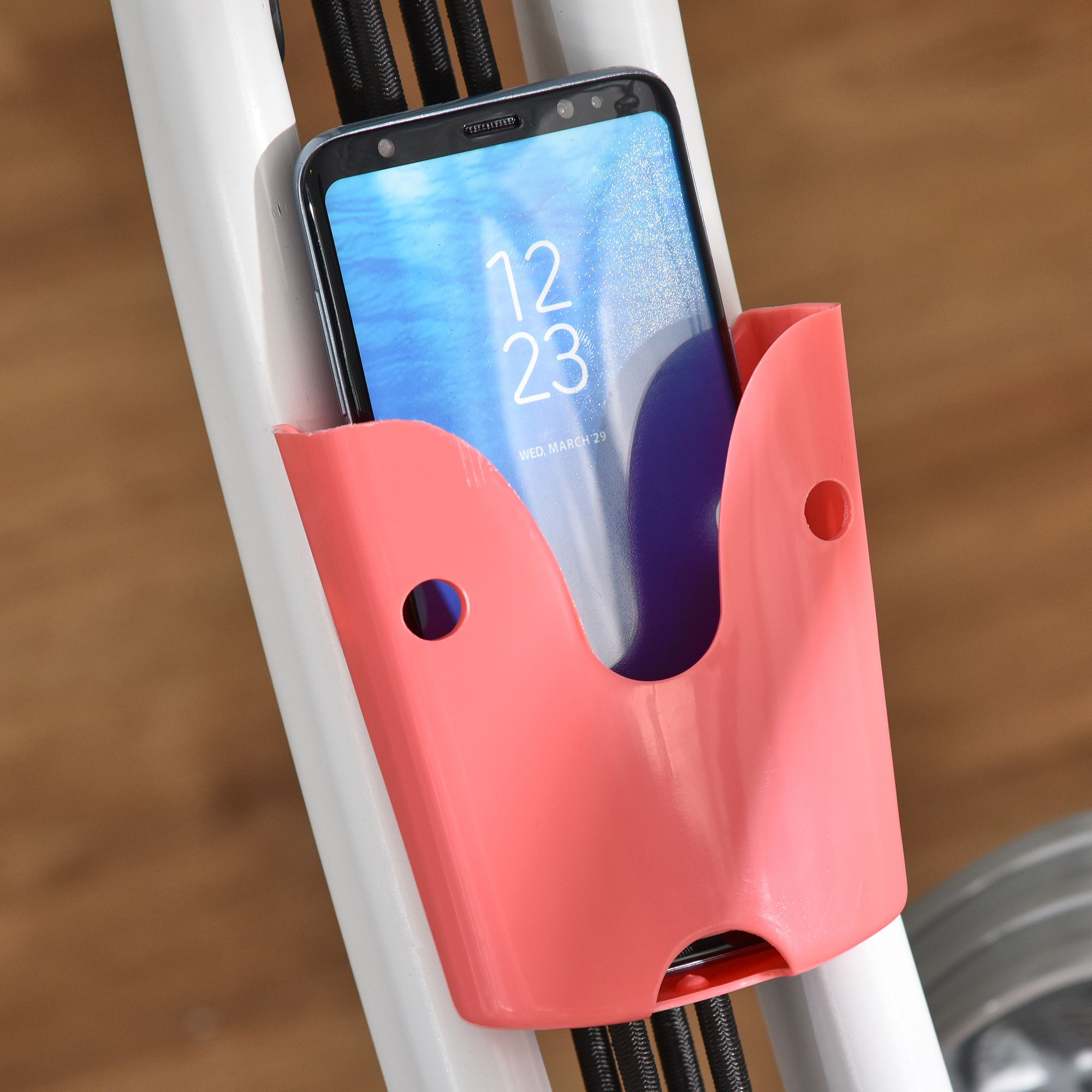 Heimtrainer 2-in-1 Fahrradtrainer mit LCD-Display Pulsmesser verstellbar Sitz Räder, klappbarer Hometrainer Trimmrad mit 8 stufig Magnetwiderstand, Spannseil, Stahl