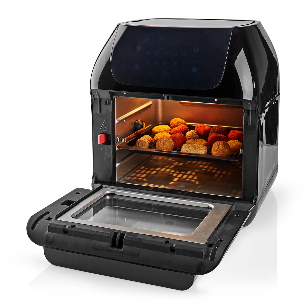 Heißluft Fritteuse | 12 l | Timer: 60 min | Anzahl voreingestellter Programme: 9 | Digital | schwarz