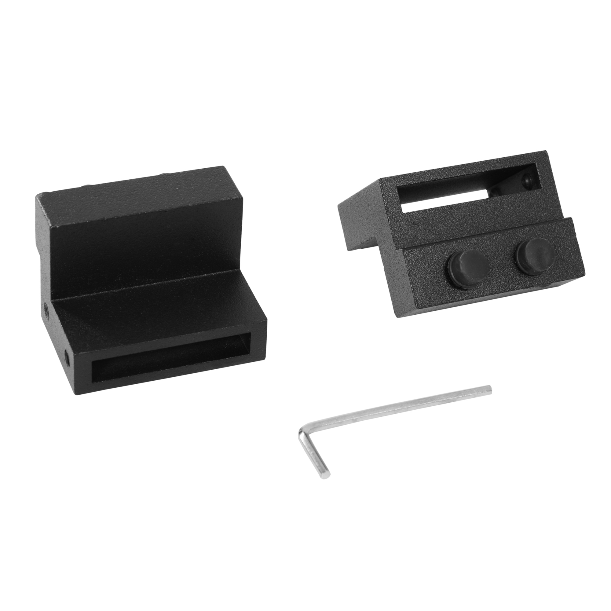 Gleitschienen-Bausatz für Schiebetüren, max, 100 kg Belastbarkeit, Metall, Schwarz, 2 m, Schwarz