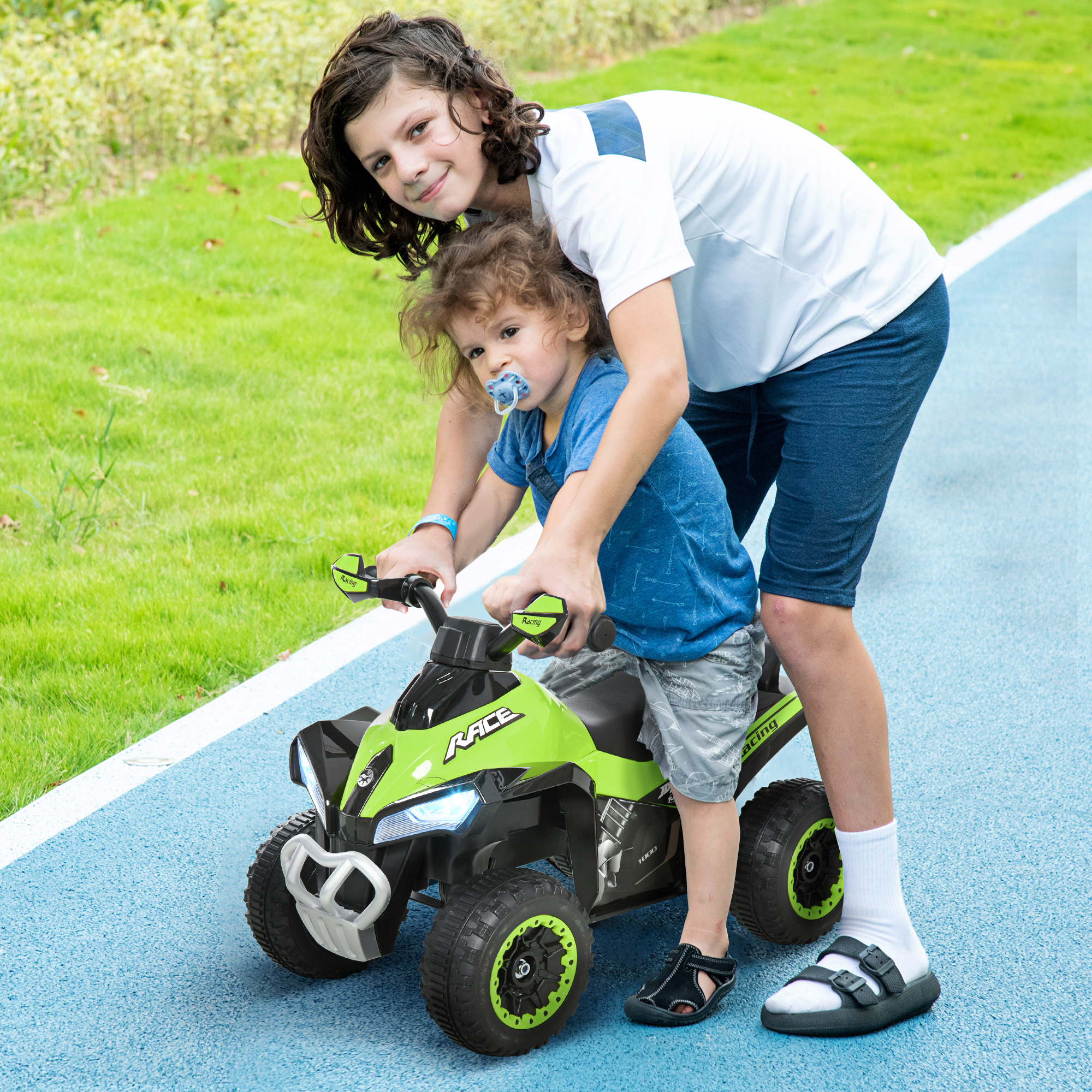 Rutschauto Rutschfahrzeug Kinderfahrzeug für 18-36 Monate Kinder Grün