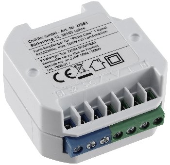 Funk-Empfänger RS für "Pilota Casa", max. 500W, für Rolladen-Steuerung