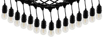 Biergarten-Lichterkette "CT-BGL 15" / 1,5 + 12,5m, 15x Filamentlampe 0,8W