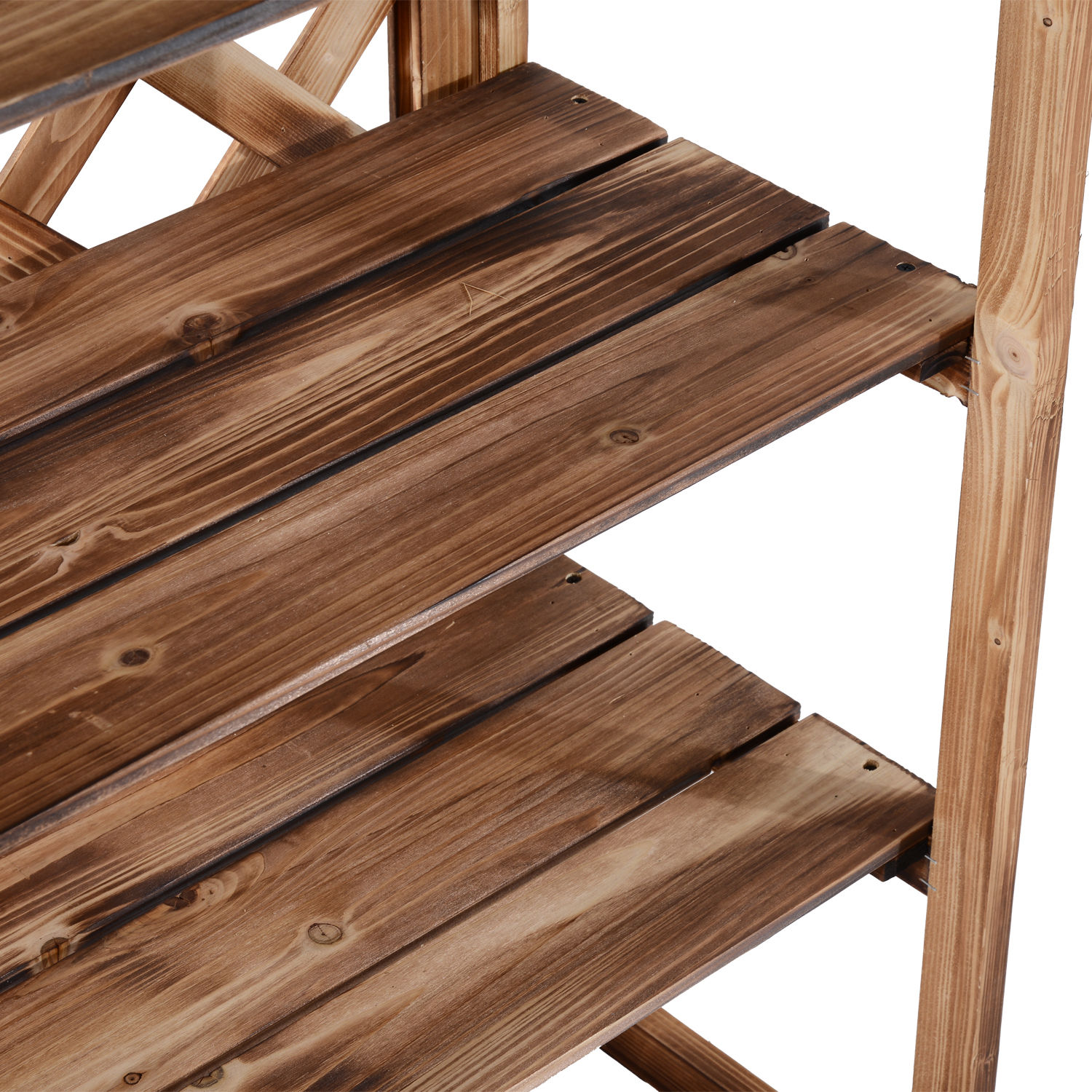 Blumenständer Blumenregal Pflanzregal Blumenbank 3 Etagen Tannenholz (Modell8)