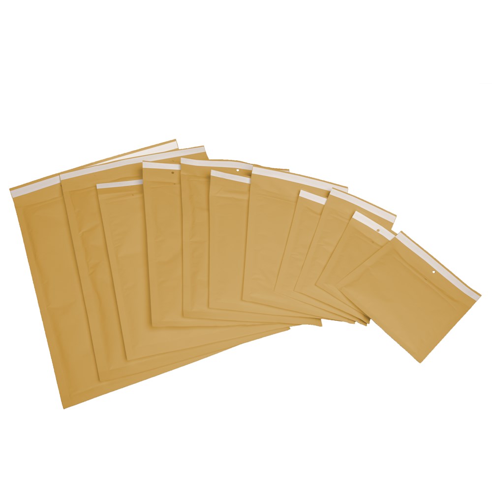 Luftpolstertasche, Gr. 3, 150x215mm, braun, VPE100