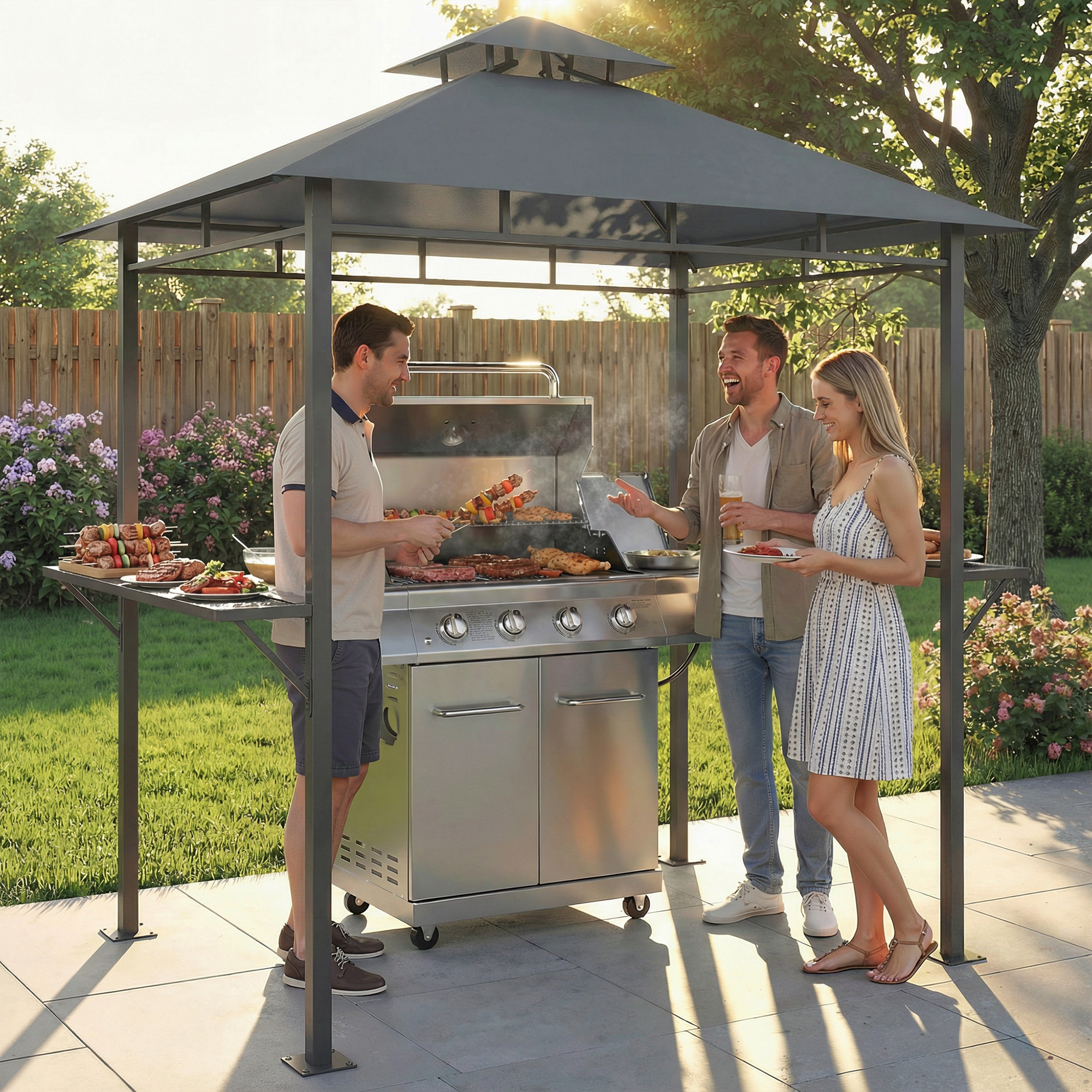 outsunny-grillpavillon-2-4-x-1-4-m-windfest-grilluberdachung-mit-doppeldach-luftungsoffnung-seitenregalen~24DEA7V6HQO00