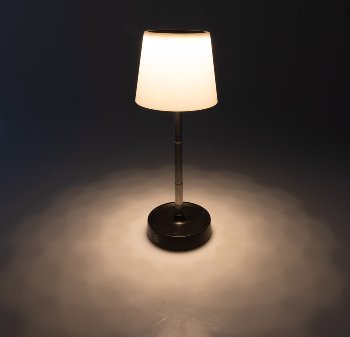 LED Akku Tischleuchte 29cm, dimmbar, 115-290mm ausziehbar, Warmweiß