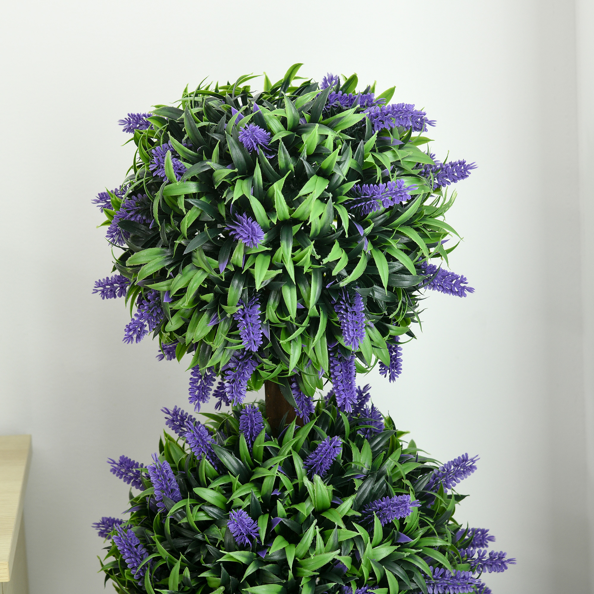 2er-Set Künstliche Pflanzen, UV-beständige Kunstpflanze im Blumentopf, 110 cm Zimmerpflanze für Wohnzimmer, Garten