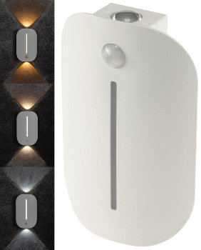 Wandleuchte mit Bewegungsmelder CT-WLA / 120° Erfassung, Akkubetrieb, USB-C