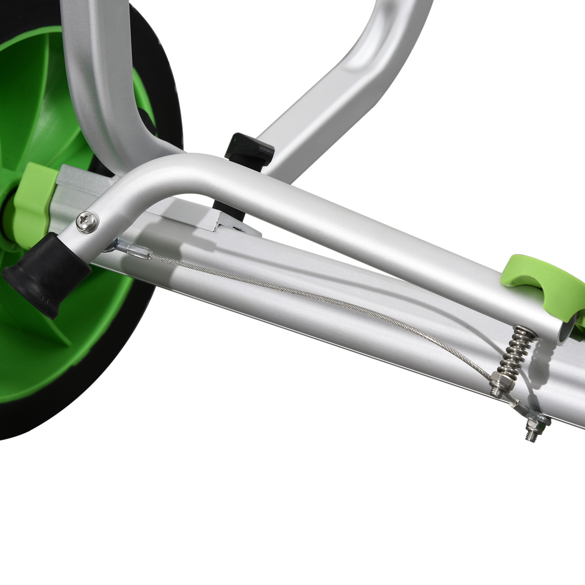 Bootswagen, verstellbare Breite, bis 100 kg belastbar, Aluminium, schwarz+grün, 79 x 72,5 x 42 cm