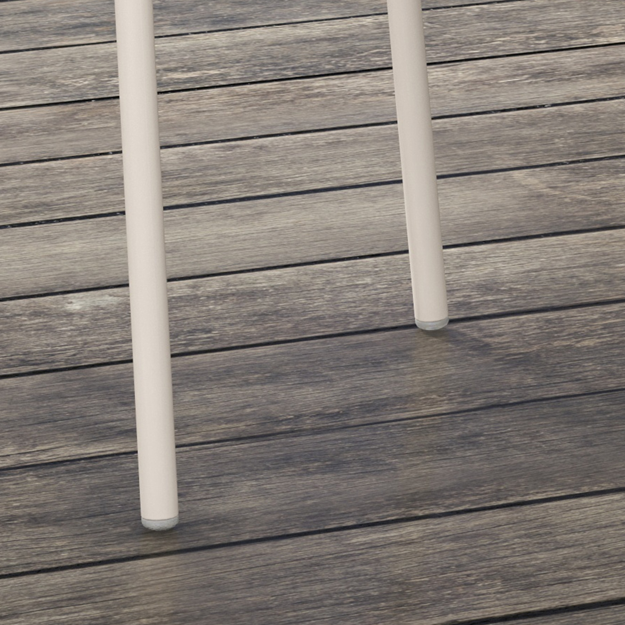 4er-Set Gartenstühle Outdoorstühle Gartenstuhl, Moderns Design, 59 cm x 55 cm x 84 cm, Grau