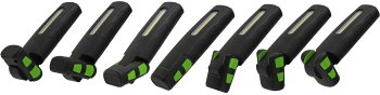LED Stableuchte mit Akku "FlexiLED 880" / Ladeschale, Magnetfuß,10W, 880lm,IP67