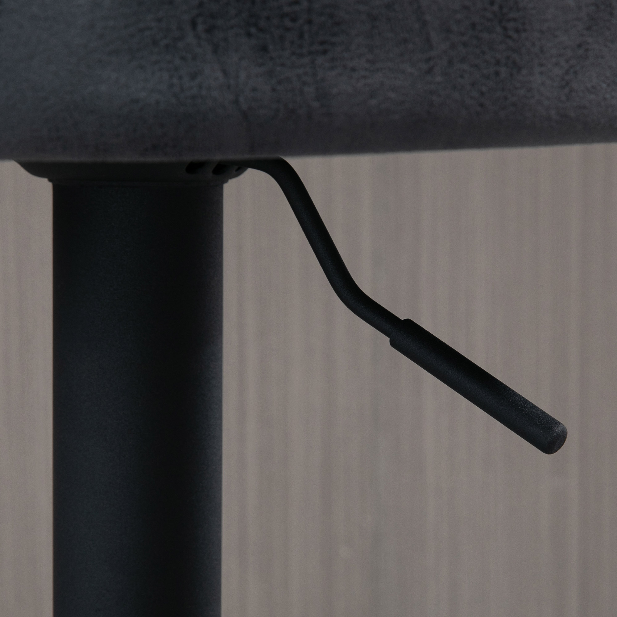 2er-Set Barhocker, höhenverstellbar, 360-Grad-Schwenk-Design, 57 cm x 50 cm x 84-104cm, Grau