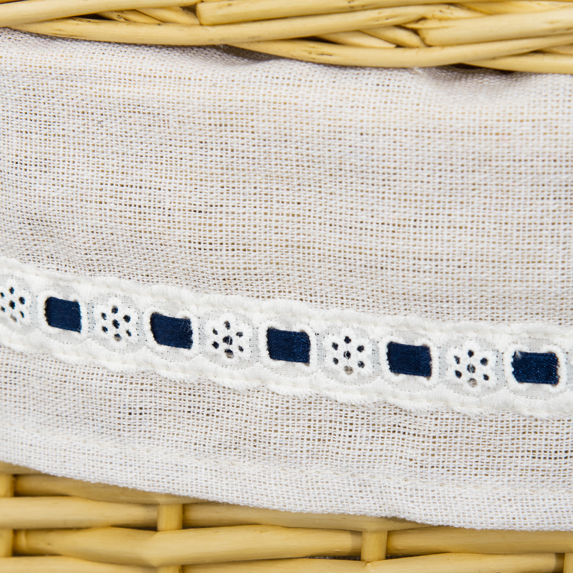 Wäschekorb aus Weide mit Deckel Wäschesammler mit Griff, herausnehmbarer Wäschesack, Laundry Baskets Wäschebox für Badezimmer Waschküche Schlafzimmer Natur