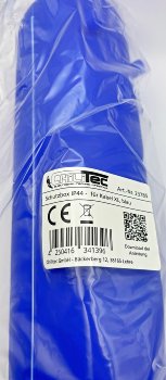 Kabelschutzbox für Aussen IP44 XL, für CEE, LxØ 365x90mm, Blau