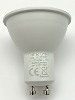 LED Strahler GU10 "H50" 3-Stufen-Dimm, 2900k, 420lm, 230V/5W, 110°, warmweiß