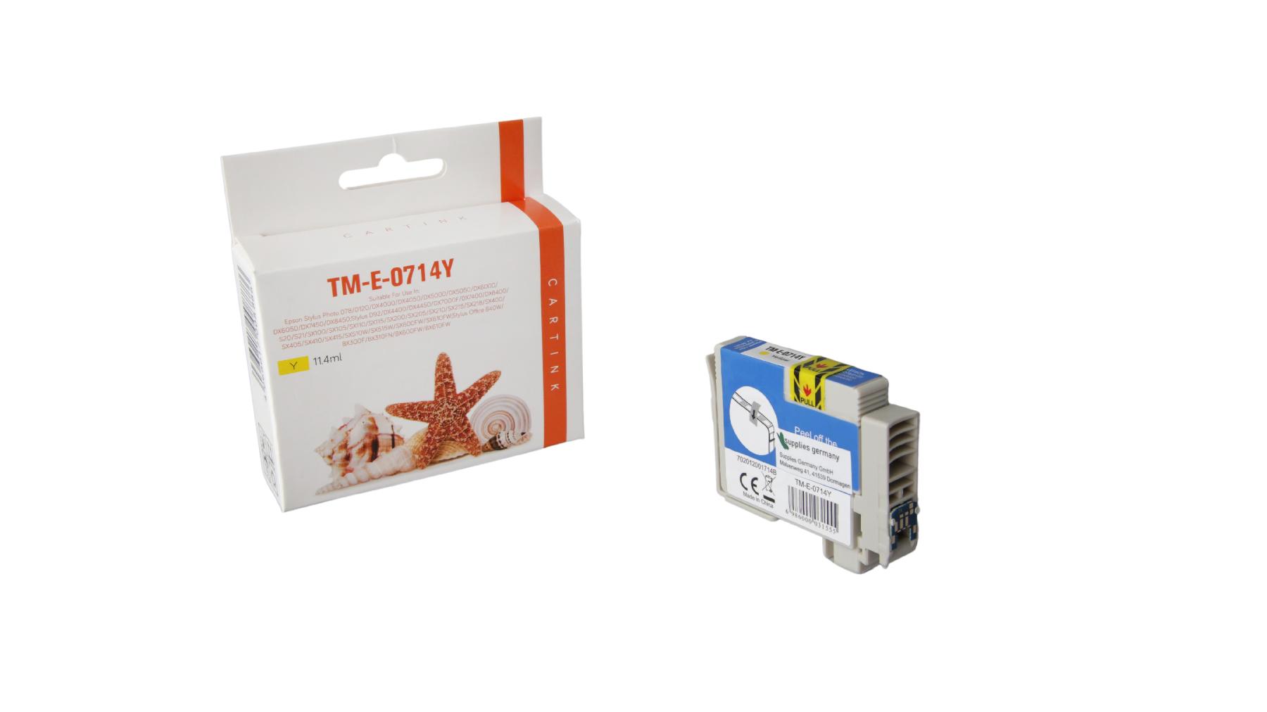 T0714 alternativ Seestern Tinte yellow / C13T07144010 / 11,4ml