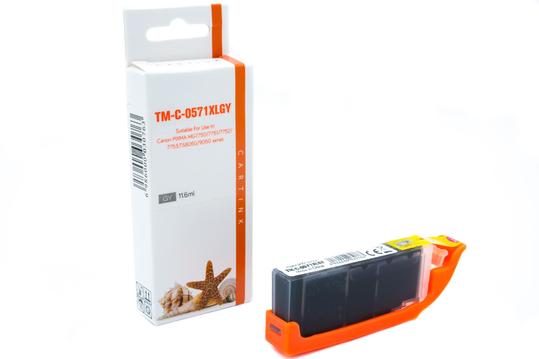 CLI571G alternativ Seestern Tinte Grey für Canon / 0389C001 / 11,6ml / mit Chip