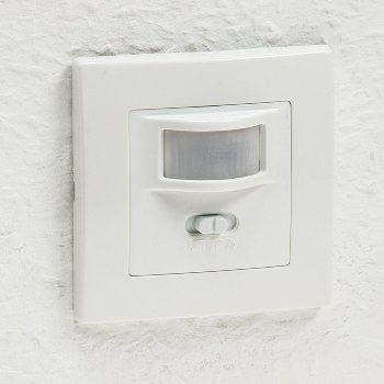 Unterputz PIR-Bewegungsmelder 160° / LED geeignet, 2-Draht Technik, weiß