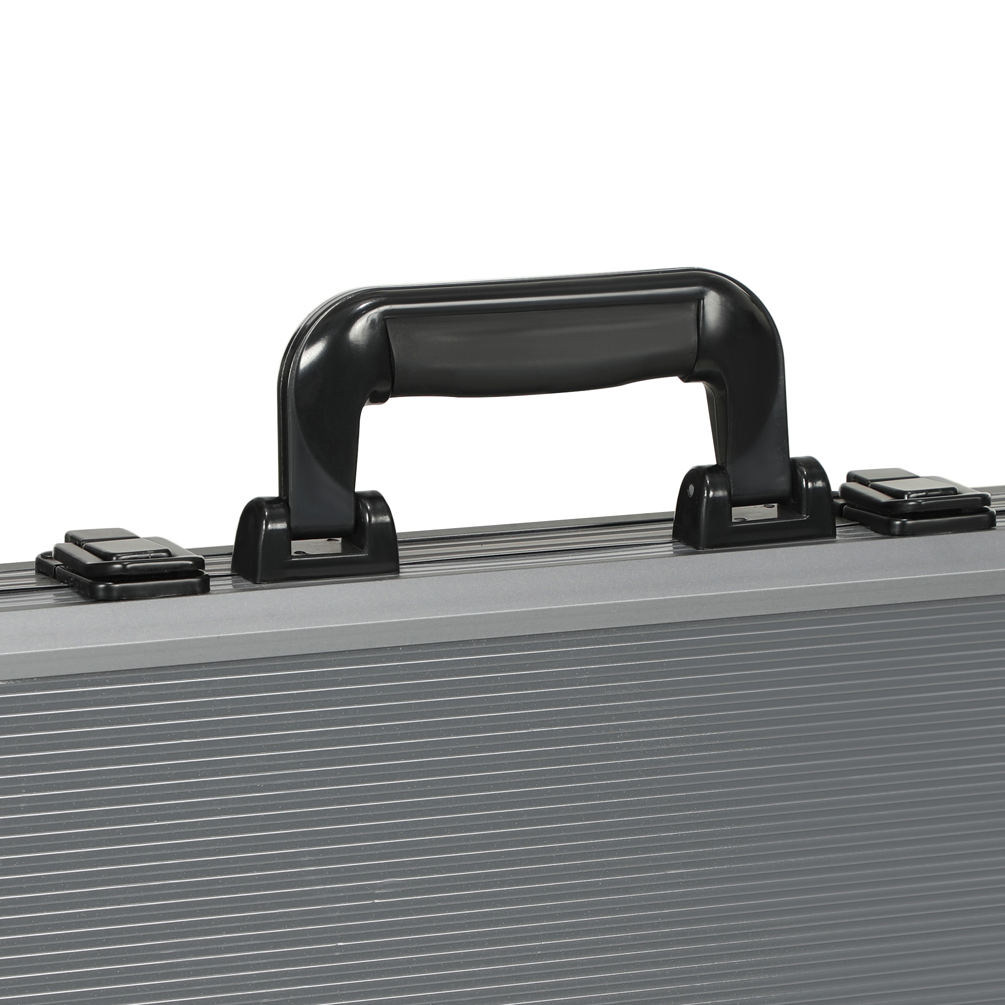 Poker-Set, Pokerkoffer, 400 Chips, 2 Kartendecks, 5 Würfel, Dealer-Scheibe, Unterlage