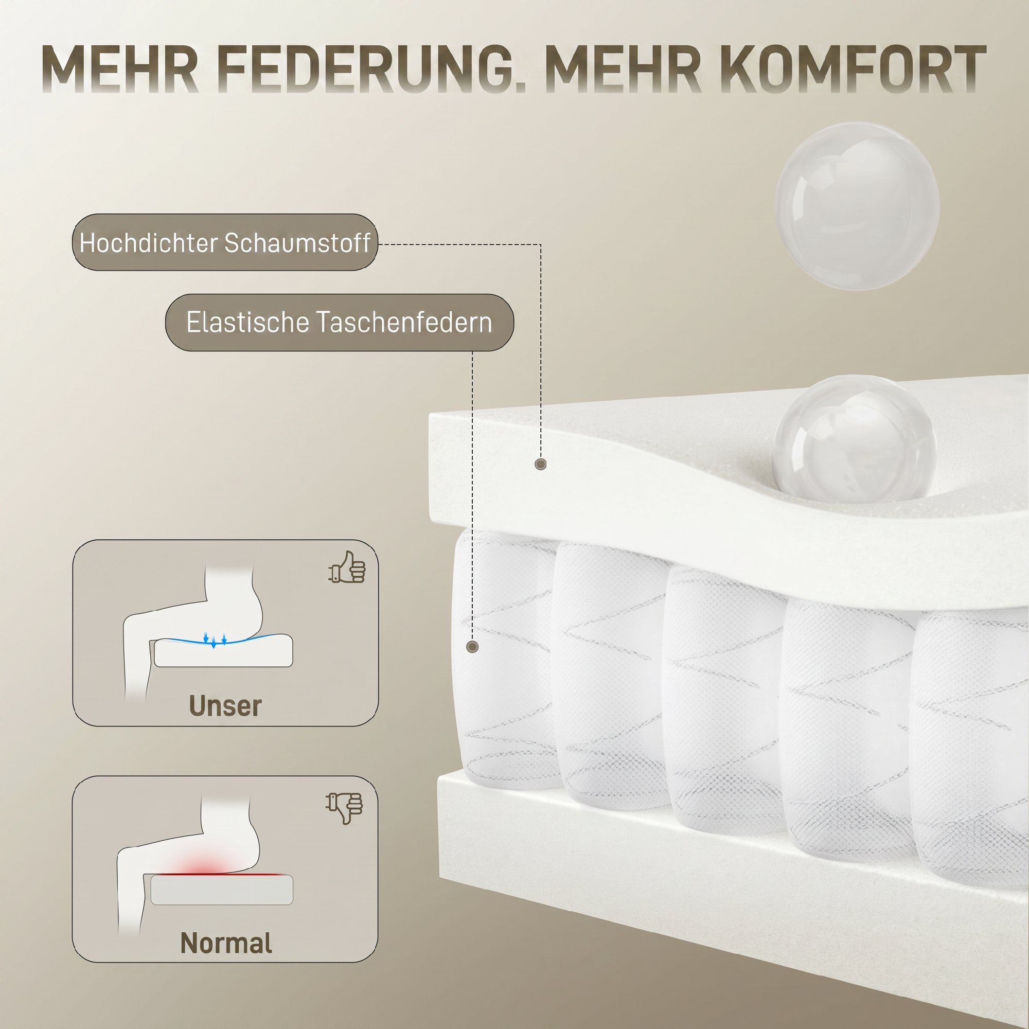 Bürostuhl mit verstellbarer Kopfstütze, ergonomischer Schreibtischstuhl, Kippfunktion, höhenverstellbar, Dunkelgrau
