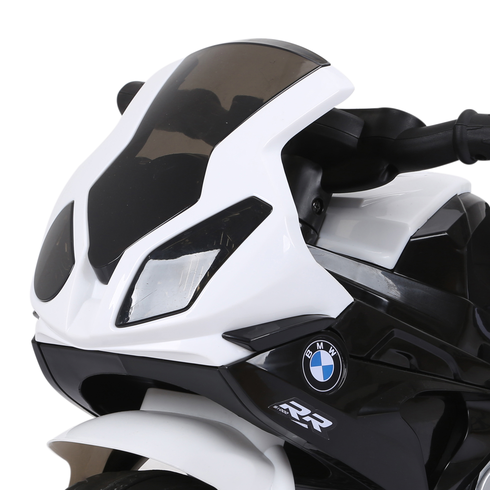 Elektro Kindermotorrad BMW S1000RR Elektromotorrad mit Musik, Scheinwerfer, Kinder Elektro Motorrad für Kinder von 18-36 Monaten Schwarz