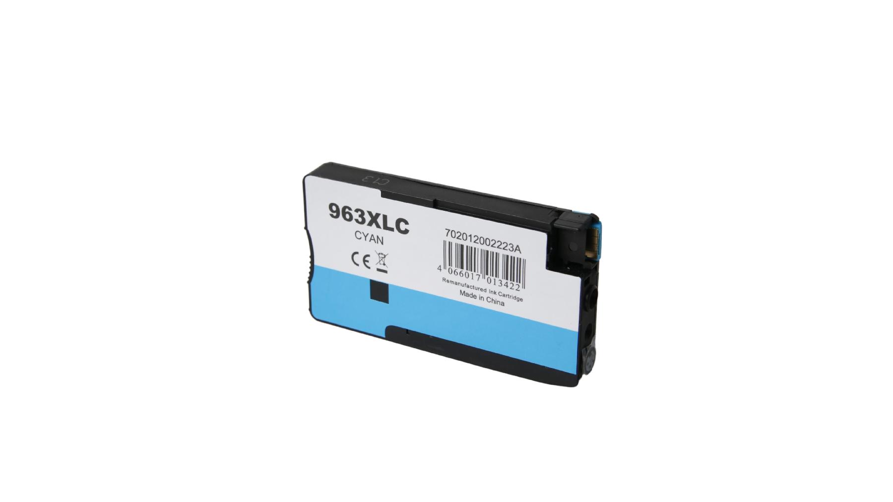 963XLC alternativ Tinte cyan für HP / 3JA27AE / 25,5ml