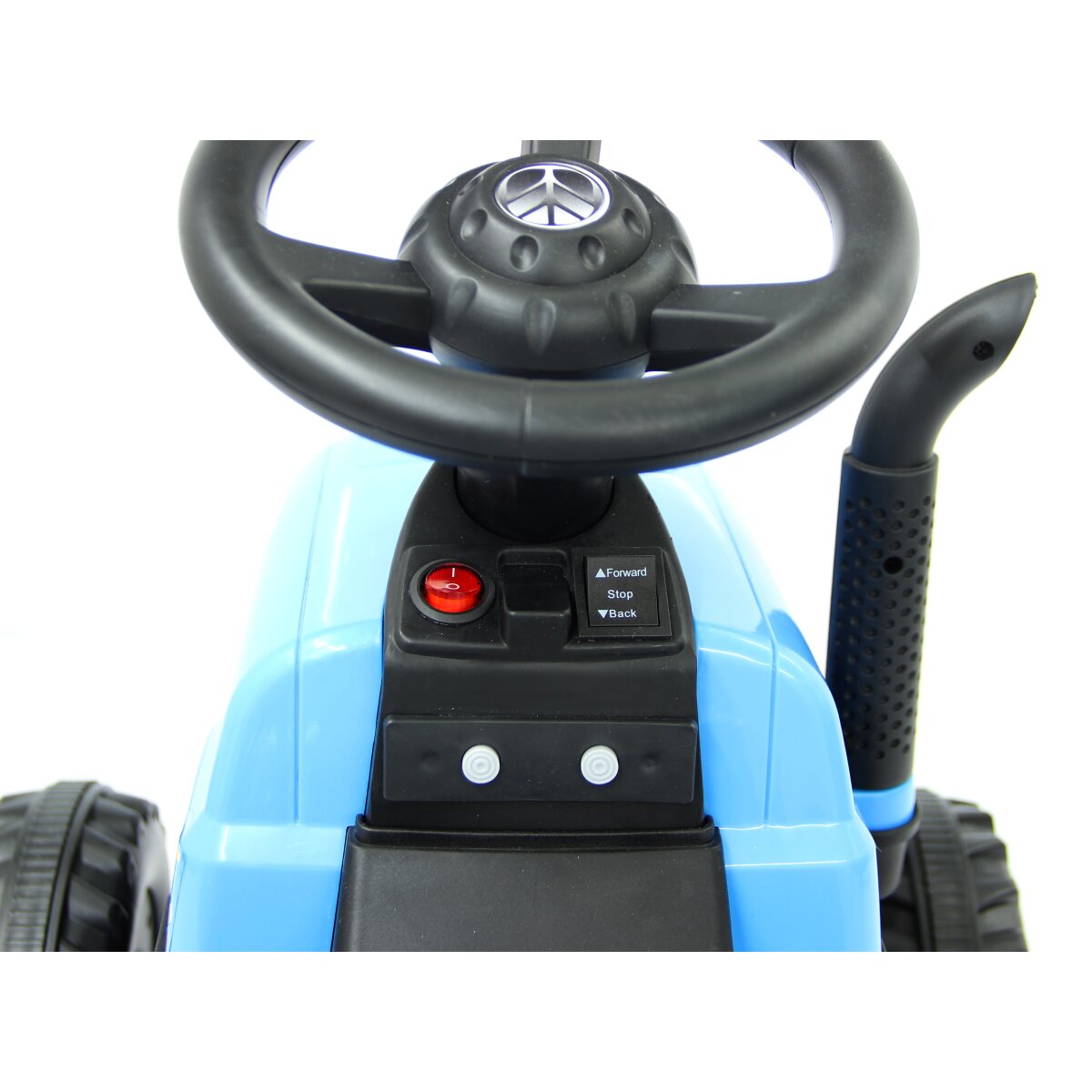Kinderfahrzeug Traktor New Holland mit Anhänger blau