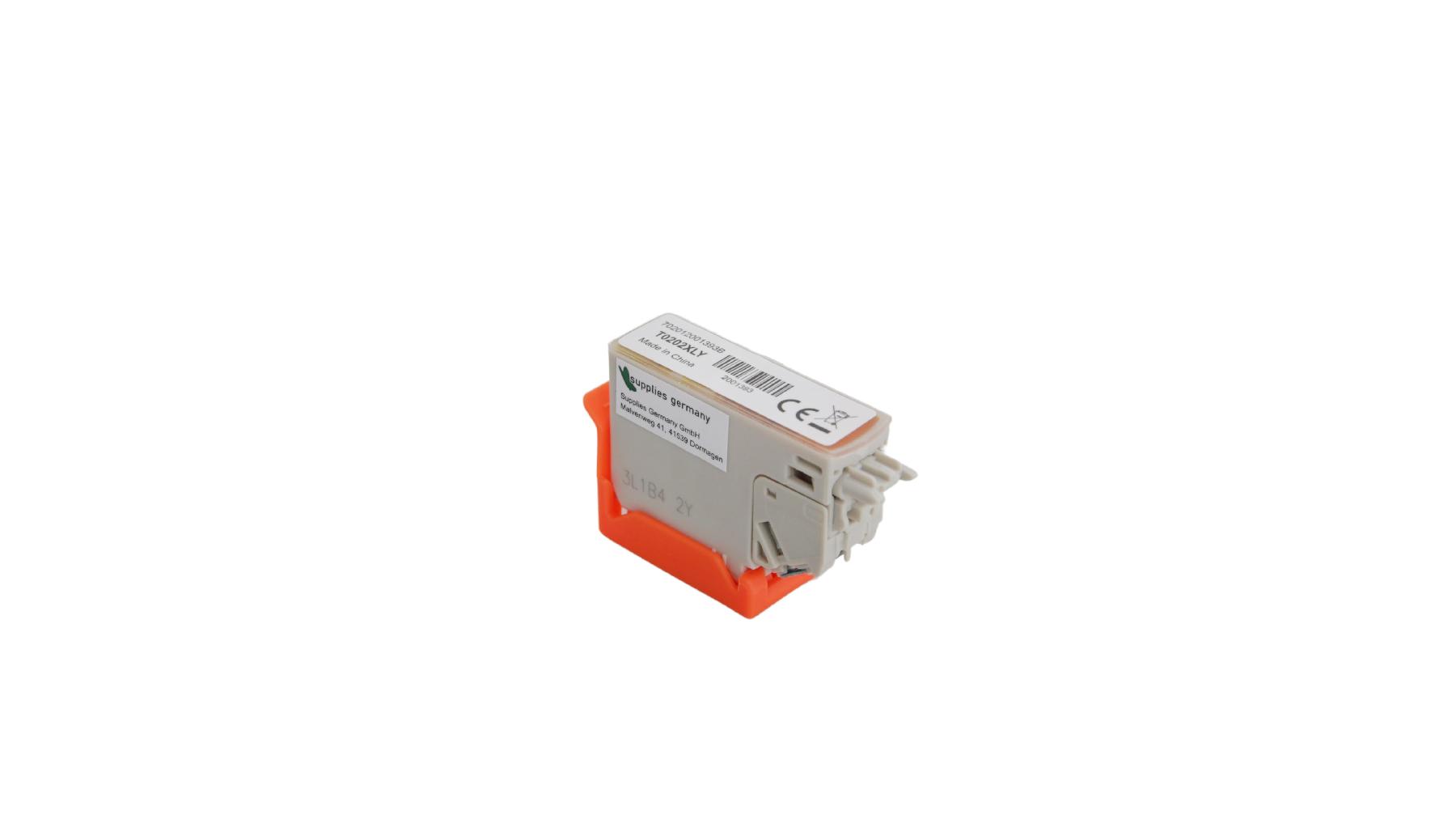 T0202XLY alternativ Tinte yellow für Epson / C13T02H44010 / 650 Seiten