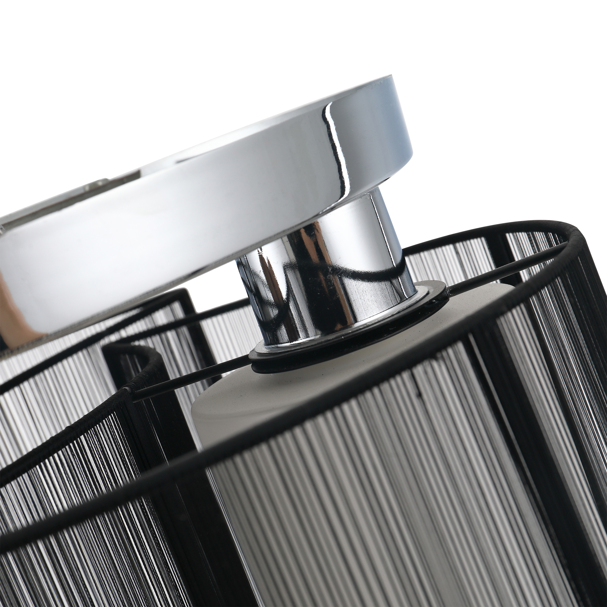 Deckenlampe Deckenleuchte 2-Flammig E27 Badlampe Modern Küchenlampe Lampe für Schlafzimmer, Badezimmer, Küche, Wohnzimmer Weiß Ø47,5 x 33 cm (Ohne Glühbirnen)