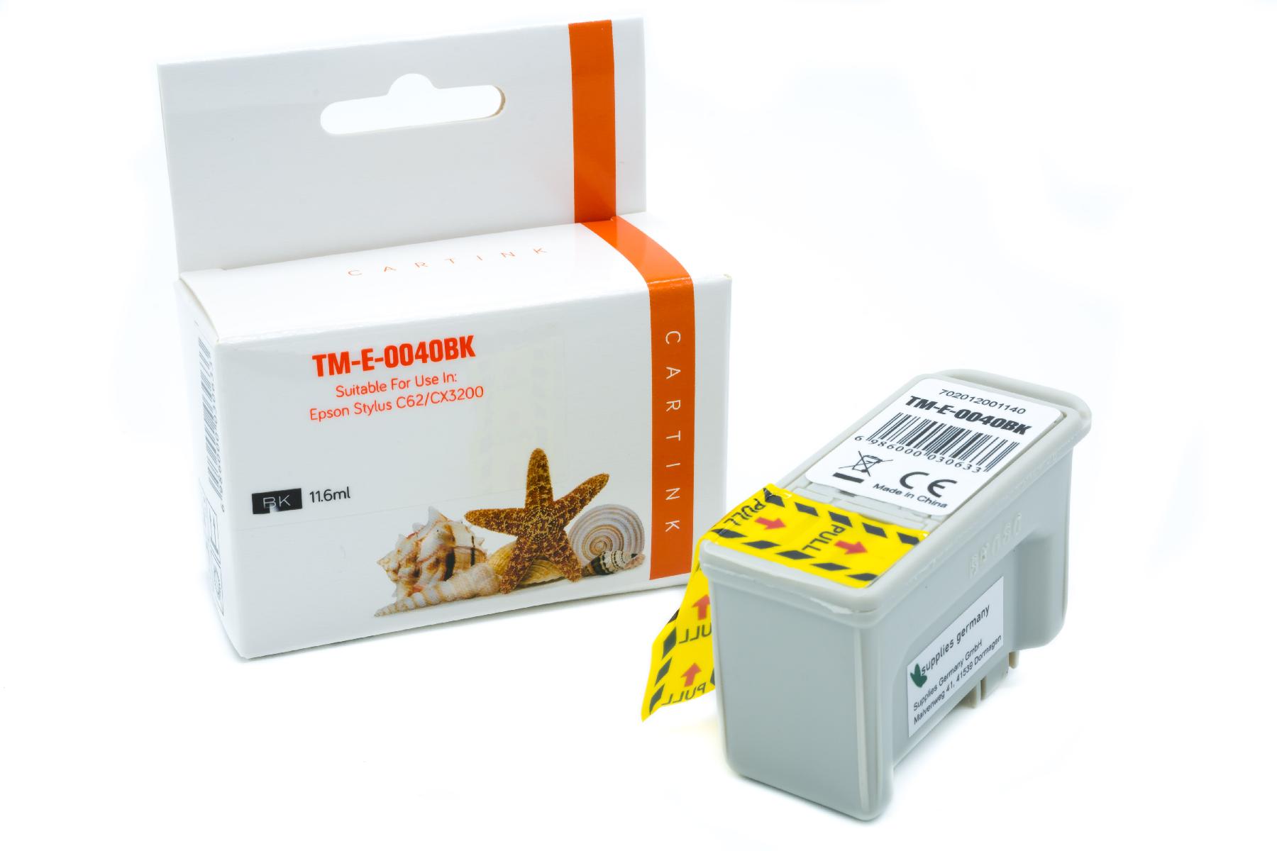 T040 alternativ Seestern Tinte black für Epson / C13T04014010 / 17ml