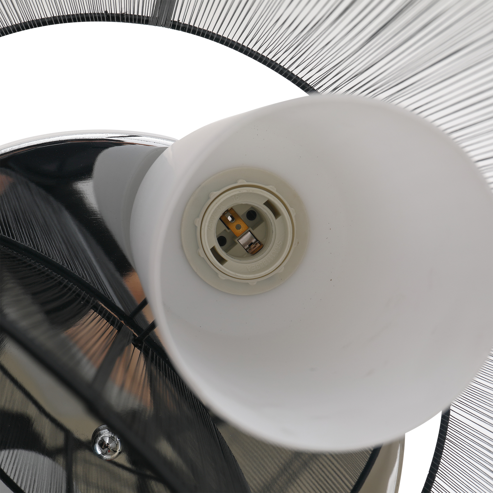 Deckenlampe Deckenleuchte 2-Flammig E27 Badlampe Modern Küchenlampe Lampe für Schlafzimmer, Badezimmer, Küche, Wohnzimmer Weiß Ø47,5 x 33 cm (Ohne Glühbirnen)
