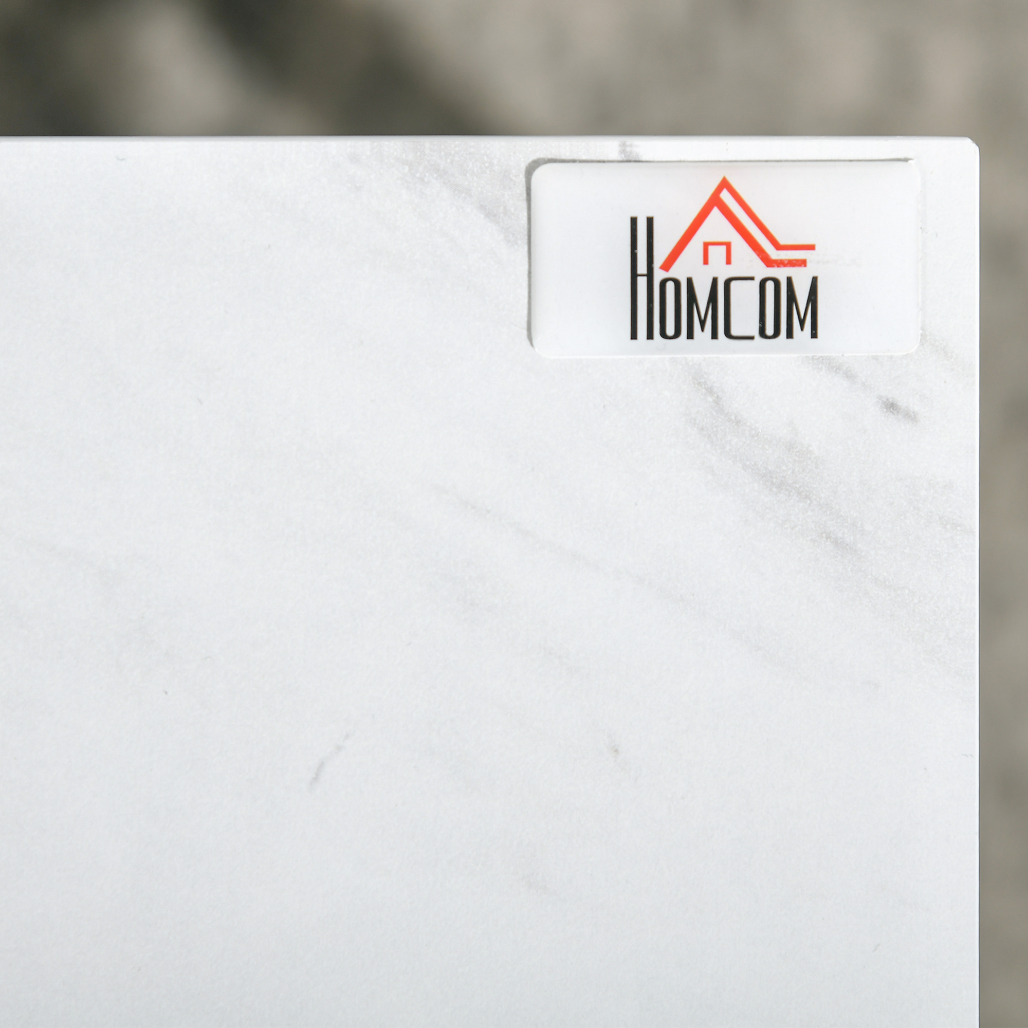 Satztisch-Set, pflegeleichte Oberflächen, Stahlgestell, Weiß/Schwarz