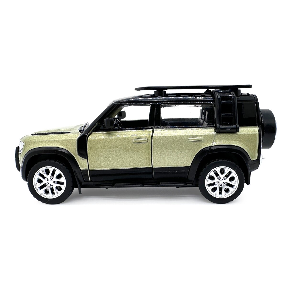 Land Rover Defender 110 Diecast 1:43 grün 2in1