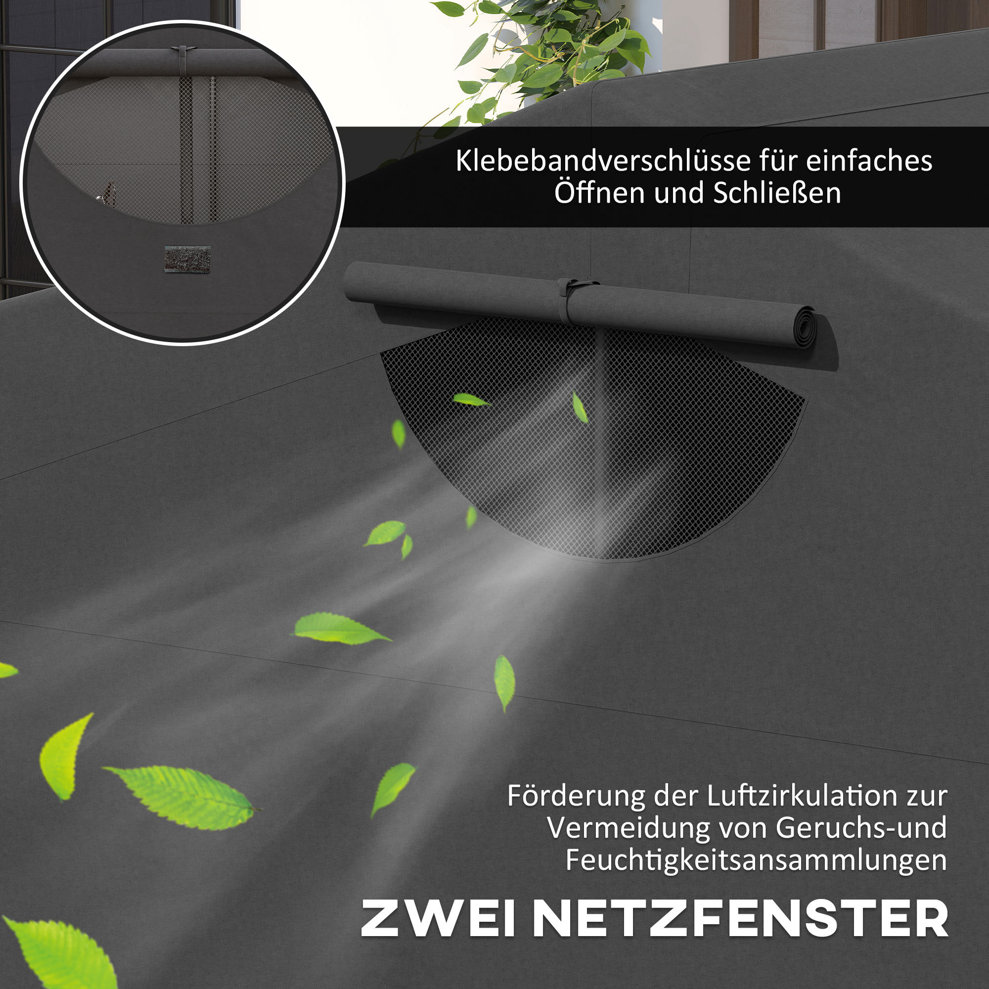 Motorrad Abdeckplane Faltbar Outdoor Motorradabdeckung Wasserdicht Winterfest XXL 345cmx135cmx191cm Schwarz