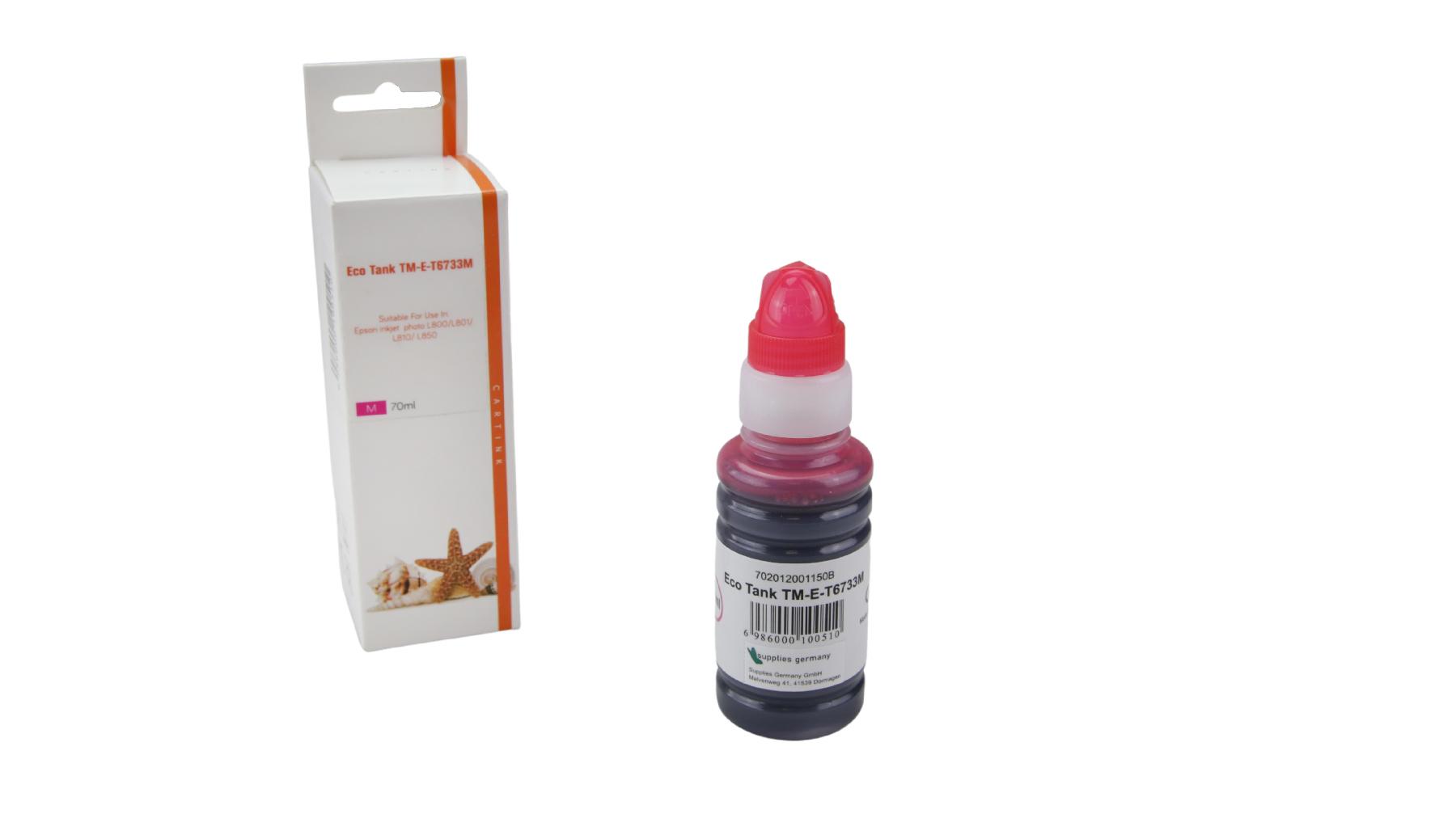 T6733M Eco Tank Nachfüllflasche magenta für Epson / T6733M / 70ml